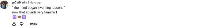 YouTube comment by @CetMerlin